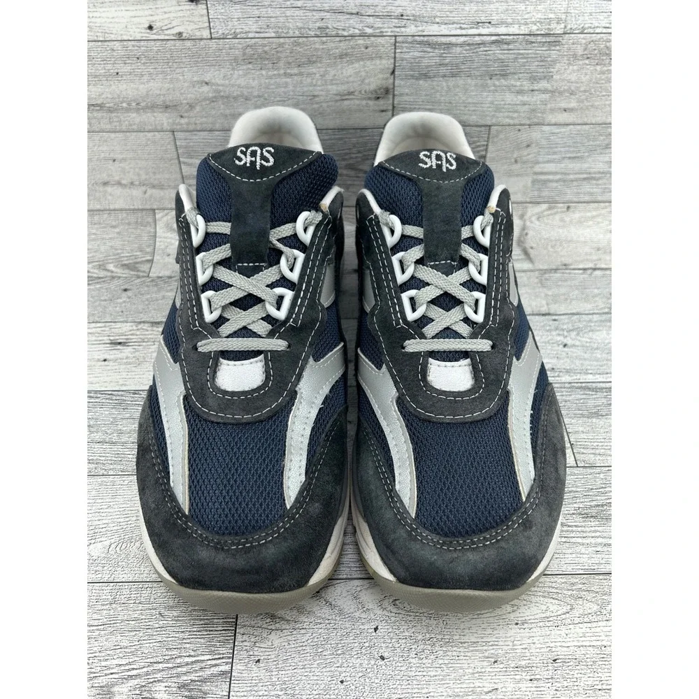 SAS Tour Mesh Navy Silver Walking‎ Shoes Women Sz 9M F9920568 5